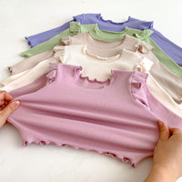 Load image into Gallery viewer, 2 Pieces Set Baby Kid Girls Solid Color Tops And Pants Wholesale 23101906
