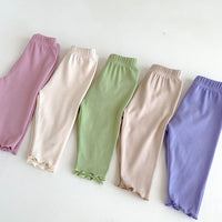 Load image into Gallery viewer, 2 Pieces Set Baby Kid Girls Solid Color Tops And Pants Wholesale 23101906
