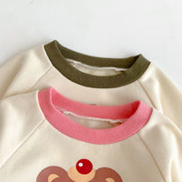 Load image into Gallery viewer, 2 Pieces Set Baby Kid Girls Boys Letters Cartoon Print Tops And Solid Color Pants Wholesale 23101908
