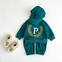 Load image into Gallery viewer, 2 Pieces Set Baby Kid Girls Boys Sports Letters Hoodies Sweatshirts And Solid Color Pants Wholesale 23101909
