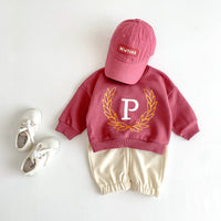 Load image into Gallery viewer, 2 Pieces Set Baby Kid Girls Boys Sports Letters Hoodies Sweatshirts And Solid Color Pants Wholesale 23101909
