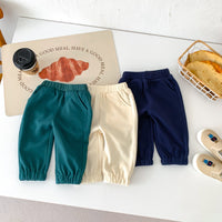 Load image into Gallery viewer, 2 Pieces Set Baby Kid Girls Boys Sports Letters Hoodies Sweatshirts And Solid Color Pants Wholesale 23101909
