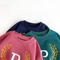 Load image into Gallery viewer, 2 Pieces Set Baby Kid Girls Boys Sports Letters Hoodies Sweatshirts And Solid Color Pants Wholesale 23101909
