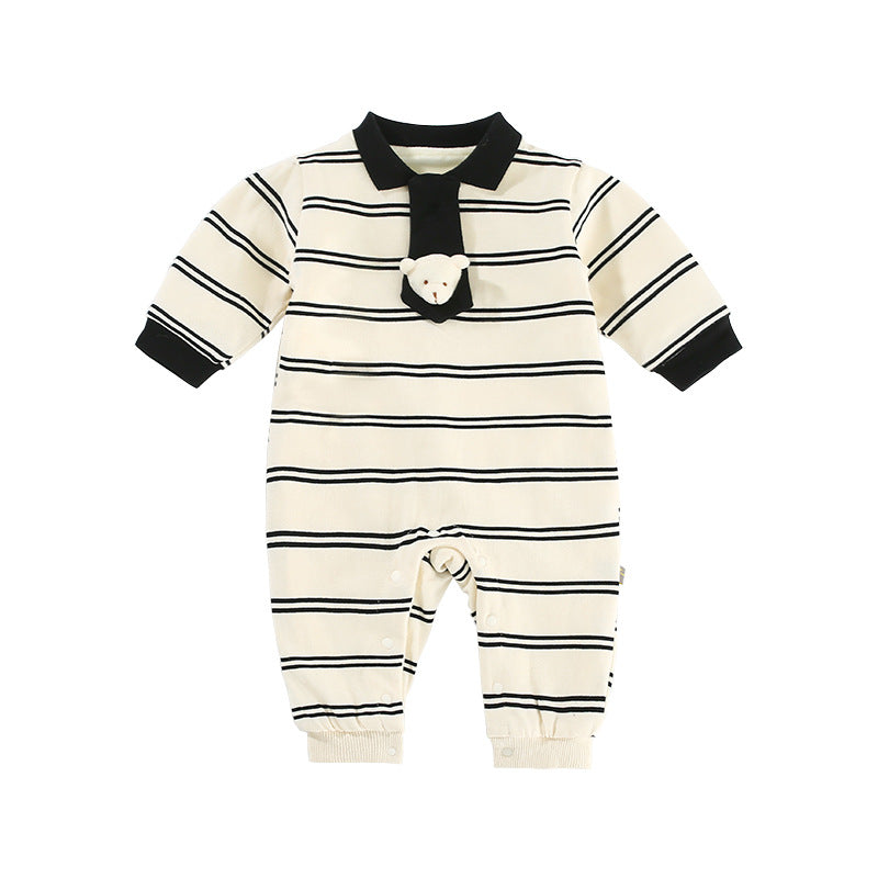 Baby Boys Striped Jumpsuits Wholesale 231019105