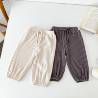 Load image into Gallery viewer, 2 Pieces Set Baby Kid Girls Boys Solid Color Tops And Pants Wholesale 23101911
