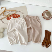 Load image into Gallery viewer, 2 Pieces Set Baby Kid Girls Boys Solid Color Cartoon Tops And Pants Wholesale 23101912
