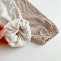 Load image into Gallery viewer, 2 Pieces Set Baby Kid Girls Boys Solid Color Cartoon Tops And Pants Wholesale 23101912
