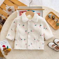 Load image into Gallery viewer, Baby Kid Girls Flower Embroidered Jackets Outwears Wholesale 231019126
