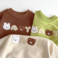 Load image into Gallery viewer, 2 Pieces Set Baby Kid Girls Boys Cartoon Hoodies Sweatshirts And Solid Color Pants Wholesale 23101913

