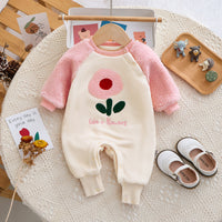 Load image into Gallery viewer, Baby Girls Flower Embroidered Jumpsuits Wholesale 231019130
