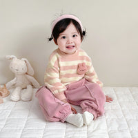 Load image into Gallery viewer, Baby Kid Girls Striped Cartoon Sweaters Wholesale 231019141
