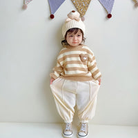 Load image into Gallery viewer, Baby Kid Girls Striped Cartoon Sweaters Wholesale 231019141
