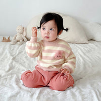Load image into Gallery viewer, Baby Kid Girls Striped Cartoon Sweaters Wholesale 231019141
