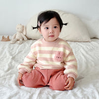 Load image into Gallery viewer, Baby Kid Girls Striped Cartoon Sweaters Wholesale 231019141
