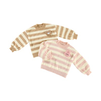 Load image into Gallery viewer, Baby Kid Girls Striped Cartoon Sweaters Wholesale 231019141

