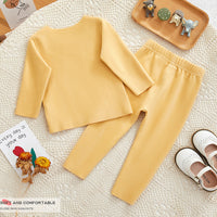 Load image into Gallery viewer, Baby Kid Girls Solid Color Letters Cartoon Sleepwears Wholesale 231019142
