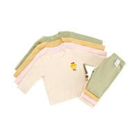 Load image into Gallery viewer, Baby Kid Girls Solid Color Letters Cartoon Sleepwears Wholesale 231019142
