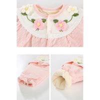 Load image into Gallery viewer, Baby Girls Flower Embroidered Jumpsuits Wholesale 231019144
