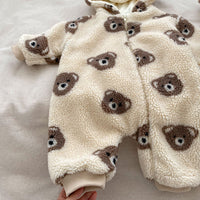 Load image into Gallery viewer, Baby Girls Boys Animals Cartoon Print Jumpsuits And Jackets Outwears Wholesale 231019151

