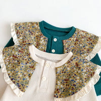 Load image into Gallery viewer, 2 Pieces Set Baby Kid Girls Flower Tops And Solid Color Pants Wholesale 23101916
