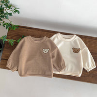 Load image into Gallery viewer, 2 Pieces Set Baby Kid Girls Boys Solid Color Cartoon Tops And Pants Wholesale 23101918
