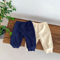 Load image into Gallery viewer, 2 Pieces Set Baby Kid Girls Boys Color-blocking Cartoon Tops And Solid Color Pants Wholesale 23101919
