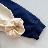 Load image into Gallery viewer, 2 Pieces Set Baby Kid Girls Boys Color-blocking Cartoon Tops And Solid Color Pants Wholesale 23101919
