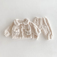 Load image into Gallery viewer, Baby Kid Girls Boys Solid Color Cartoon Tops Pants Sleepwears Wholesale 231019195
