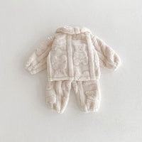 Load image into Gallery viewer, Baby Kid Girls Boys Solid Color Cartoon Tops Pants Sleepwears Wholesale 231019195
