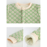 Load image into Gallery viewer, 2 Pieces Set Baby Kid Girls Flower Print Cardigan And Solid Color Pants Wholesale 231019196
