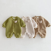 Load image into Gallery viewer, Baby Kid Girls Boys Solid Color Cartoon Jumpsuits Wholesale 231019208
