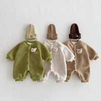 Load image into Gallery viewer, Baby Kid Girls Boys Solid Color Cartoon Jumpsuits Wholesale 231019208
