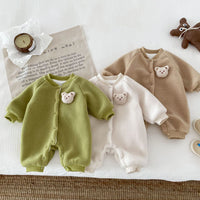 Load image into Gallery viewer, Baby Kid Girls Boys Solid Color Cartoon Jumpsuits Wholesale 231019208
