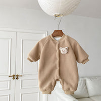 Load image into Gallery viewer, Baby Kid Girls Boys Solid Color Cartoon Jumpsuits Wholesale 231019208
