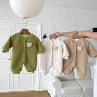 Load image into Gallery viewer, Baby Kid Girls Boys Solid Color Cartoon Jumpsuits Wholesale 231019208
