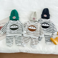 Load image into Gallery viewer, 2 Pieces Set Baby Kid Boys Striped Cartoon Tops And Pants Wholesale 23101921
