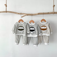 Load image into Gallery viewer, 2 Pieces Set Baby Kid Boys Striped Cartoon Tops And Pants Wholesale 23101921
