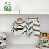 Load image into Gallery viewer, 2 Pieces Set Baby Kid Boys Striped Cartoon Tops And Pants Wholesale 23101921
