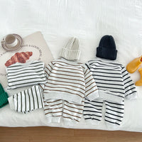 Load image into Gallery viewer, 2 Pieces Set Baby Kid Boys Striped Cartoon Tops And Pants Wholesale 23101921
