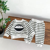 Load image into Gallery viewer, 2 Pieces Set Baby Kid Boys Striped Cartoon Tops And Pants Wholesale 23101921
