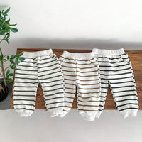 Load image into Gallery viewer, 2 Pieces Set Baby Kid Boys Striped Cartoon Tops And Pants Wholesale 23101921
