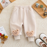 Load image into Gallery viewer, Baby Kid Girls Solid Color Cartoon Pants Wholesale 231019216
