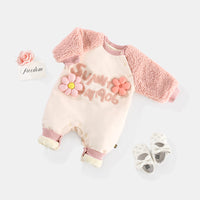 Load image into Gallery viewer, Baby Girls Letters Flower Jumpsuits Wholesale 231019217
