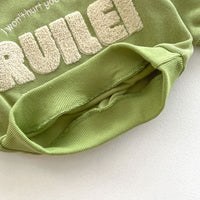 Load image into Gallery viewer, 2 Pieces Set Baby Kid Girls Boys Sports Embroidered Tops And Solid Color Pants Wholesale 23101922
