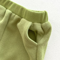 Load image into Gallery viewer, 2 Pieces Set Baby Kid Girls Boys Sports Embroidered Tops And Solid Color Pants Wholesale 23101922
