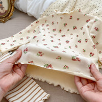 Load image into Gallery viewer, Baby Kid Girls Solid Color Striped Flower Polka dots Tops Wholesale 231019221
