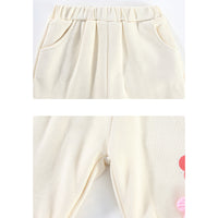 Load image into Gallery viewer, 2 Pieces Set Baby Kid Girls Letters Flower Print Hoodies Sweatshirts And Pants Wholesale 231019226
