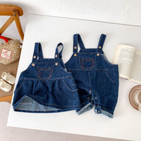 Load image into Gallery viewer, Baby Kid Girls Boys Solid Color Cartoon Jumpsuits And Dresses Wholesale 23101924
