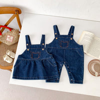 Load image into Gallery viewer, Baby Kid Girls Boys Solid Color Cartoon Jumpsuits And Dresses Wholesale 23101924
