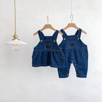 Load image into Gallery viewer, Baby Kid Girls Boys Solid Color Cartoon Jumpsuits And Dresses Wholesale 23101924
